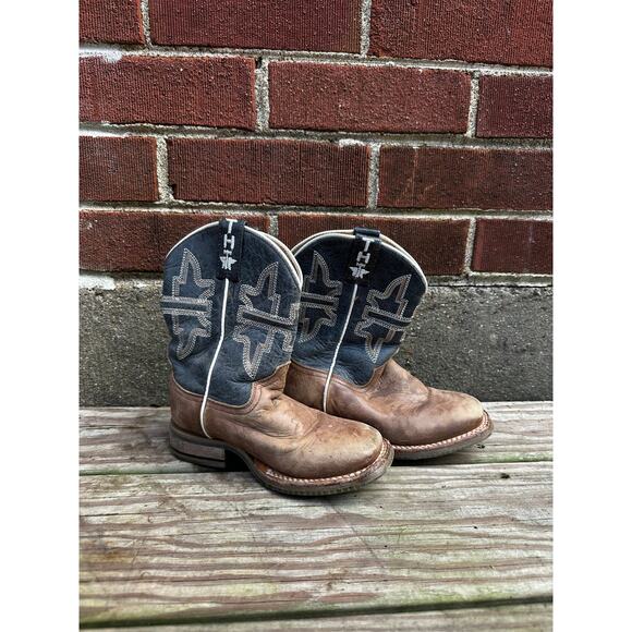 Tin Haul Kids Cowboy Boots Size 11 Leather Western Rodeo Sole - Picture 1 of 7